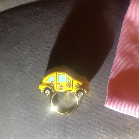 New Kate Spade ♠️ Yellow Taxi 🚕 Car Ring size 6 - Picture 13 of 17